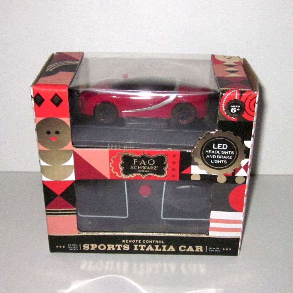 FAO Schwarz Sports Italia Car remote control car with lights NEW toy